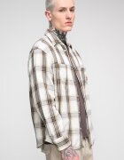 Tommy Jeans Свободна риза на каре Зелен/Черен/Крем
