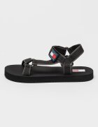 Tommy Jeans Текстилни сандали с велкро Черен