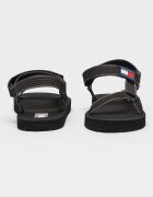 Tommy Jeans Текстилни сандали с велкро Черен