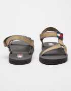 Tommy Jeans Текстилни сандали с велкро Сив/Светлокафяв