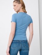 Tommy Jeans Тениска с лого и овално деколте