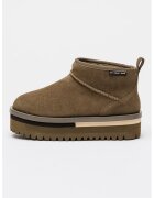 Tommy Jeans Велурени боти с равна платформа
