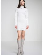 Tommy Jeans Вталена фино плетена рокля - Бял