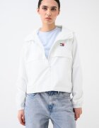 Tommy Jeans Яке с цип яка и лого Мръснобял