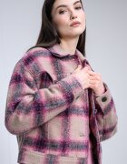 Tommy Jeans Яке с вълна и джобове с капаче Светлокафяв/Розово