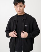Tommy Jeans Жилетка с цип и лого Черен