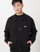 Tommy Jeans Жилетка с цип и лого Черен