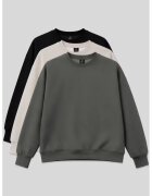 TommyLife Дамски суичър черен от памучна смес -