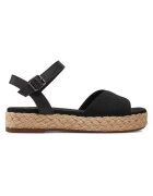 TOMS Дамски сандали 303521059 - Естествена кожа/текстил - Черни