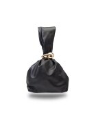 Toro Nero Черна дамска чанта от естествена кожа Eliza