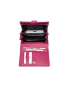 Toro Nero Дамски кожен портфейл Little wallet Фуксия 19 x 10 x 2.5 cm