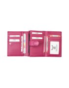 Toro Nero Дамски кожен портфейл Little wallet Фуксия 19 x 10 x 2.5 cm