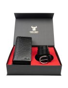 Toro Nero Дамски портфейл и комплект колан естествена кожа Gia-Middle
