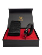 Toro Nero Дамски портфейл и комплект колан естествена кожа Gia-Slim