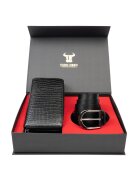 Toro Nero Дамски портфейл и комплект колан - естествена кожа - - Gia-Thick
