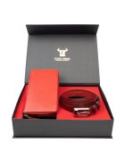 Toro Nero Дамски портфейл и комплект колан естествена кожа Gina-Slim