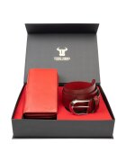 Toro Nero Дамски портфейл и комплект колан - естествена кожа - - Gina-Thick