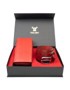 Toro Nero Дамски портфейл и комплект колан естествена кожа Gina-Middle