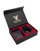 Toro Nero Комплект портфейл и колан - мъжки - от естествена кожа - - Sensation xxl