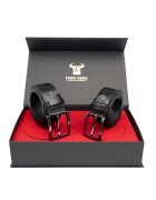 Toro Nero Мъжки комплект естествена кожа ежедневен+елегантен колан класика-нощен