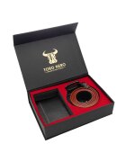 Toro Nero Подаръчен комплект Black Double Line Wallet
