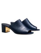 Tory Burch Дамско сабо - естествена кожа - тъмно синьо -