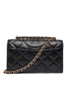Tory Burch Дамска чанта естествена кожа - черна - модел 300