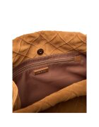 Tory Burch Дамска чанта Fleming Suede - цвят Chicory Brown - 200