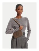Tory Burch Дамска чанта Mini Miller Crossbody - цвят дива гъба - от естествена кожа