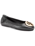 Tory Burch Дамски балеринки - естествена кожа - черно/златно