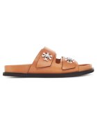 Tory Burch Дамски чехли - Camello 250 - естествена кожа