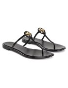 Tory Burch Дамски чехли - Mini Miller Jelly - черно/златисто