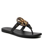 Tory Burch Дамски чехли - Perfect Black 006 - естествена кожа - Metal Miller