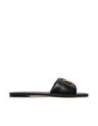 Tory Burch Дамски чехли - Perfect Black/Gold - естествена кожа