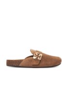 Tory Burch Дамски чехли River Rock / Gold - естествена кожа