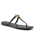 Tory Burch Дамски чехли - Roxanne - естествена кожа - черни