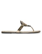 Tory Burch Дамски чехли Spark Gold 723 - модел Miller - цвят - естествена кожа