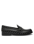 Tory Burch Дамски мокасини черни - естествена кожа - с метални детайли
