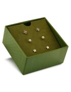 Tory Burch Дамски обеци - Kira Stud - златни - кристали - перли - комплект