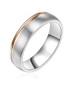 Trilani Пръстен от неръждаема стомана с покритие от 18K злато