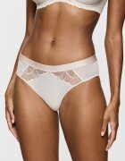 Triumph Бикини хипстър с флорална дантела Светло бежово