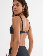Triumph Подплатена горна част на бански Summer Twist Избеляло черно