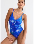 Triumph Цял бански Summer Tropics - Зелен/Кралско Синьо/Розово