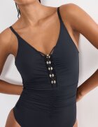 Triumph Цял бански Summer Twist Антрацитно сиво