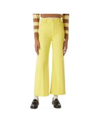 Tru Trussardi Дамски панталон Trussardi - кльош - 5 джоба - жълт - памук -
