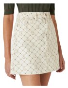 Tru Trussardi Пола - Denim - мини - екрю - памук -