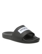 True Religion Мъжки чехли джапанки Еко кожа Черни