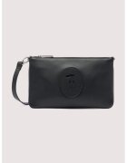 Trussardi Кожен клъч Society с отделяща се презрамка