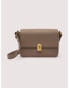 Trussardi Кожена чанта за рамо с вътрешен джоб с цип