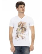 Trussardi Тениска със стандартна кройка и шарка